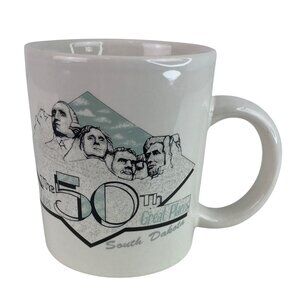 The 50th Great Places Mt. Rushmore South Dakota Ceramic Coffee Mug Cup